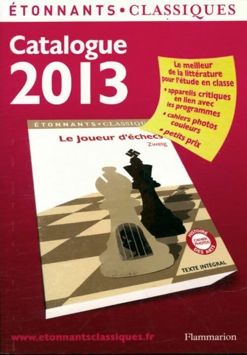 Catalogue étonnants classiques 2013 - Collectif