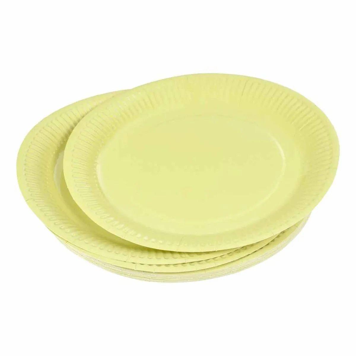 Lot de 20 Assiettes en Carton Vitamine 18cm Tilleul