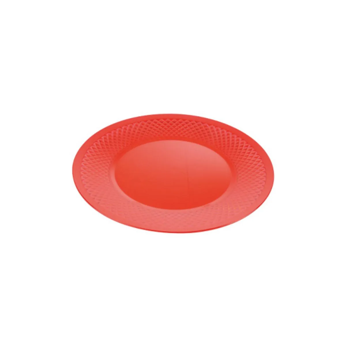 Assiette en Plastique Réutilisable Vocba 25cm Rouge